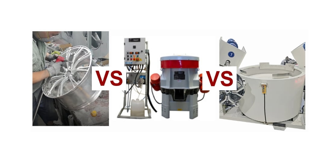 Machine Vs Machine Tools Manual Polishing vs. Vibratory vs. Rotation Ceramic Grinding Machine ...