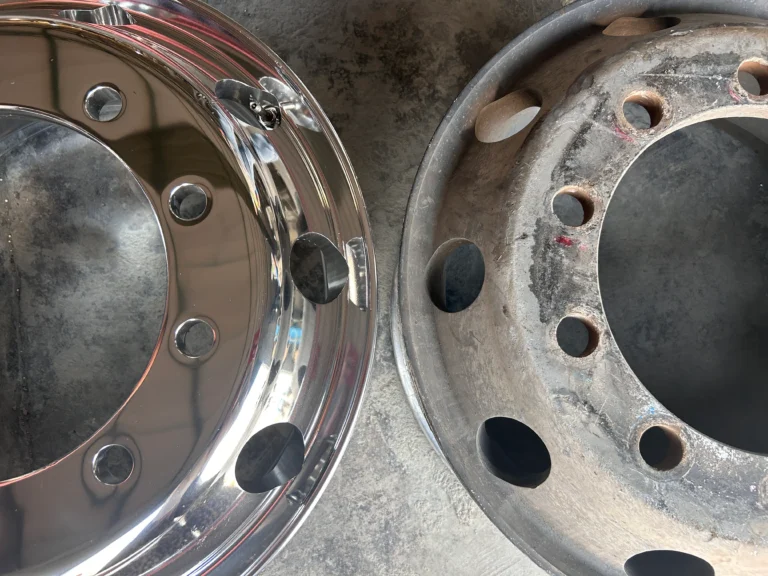truck wheel polishing